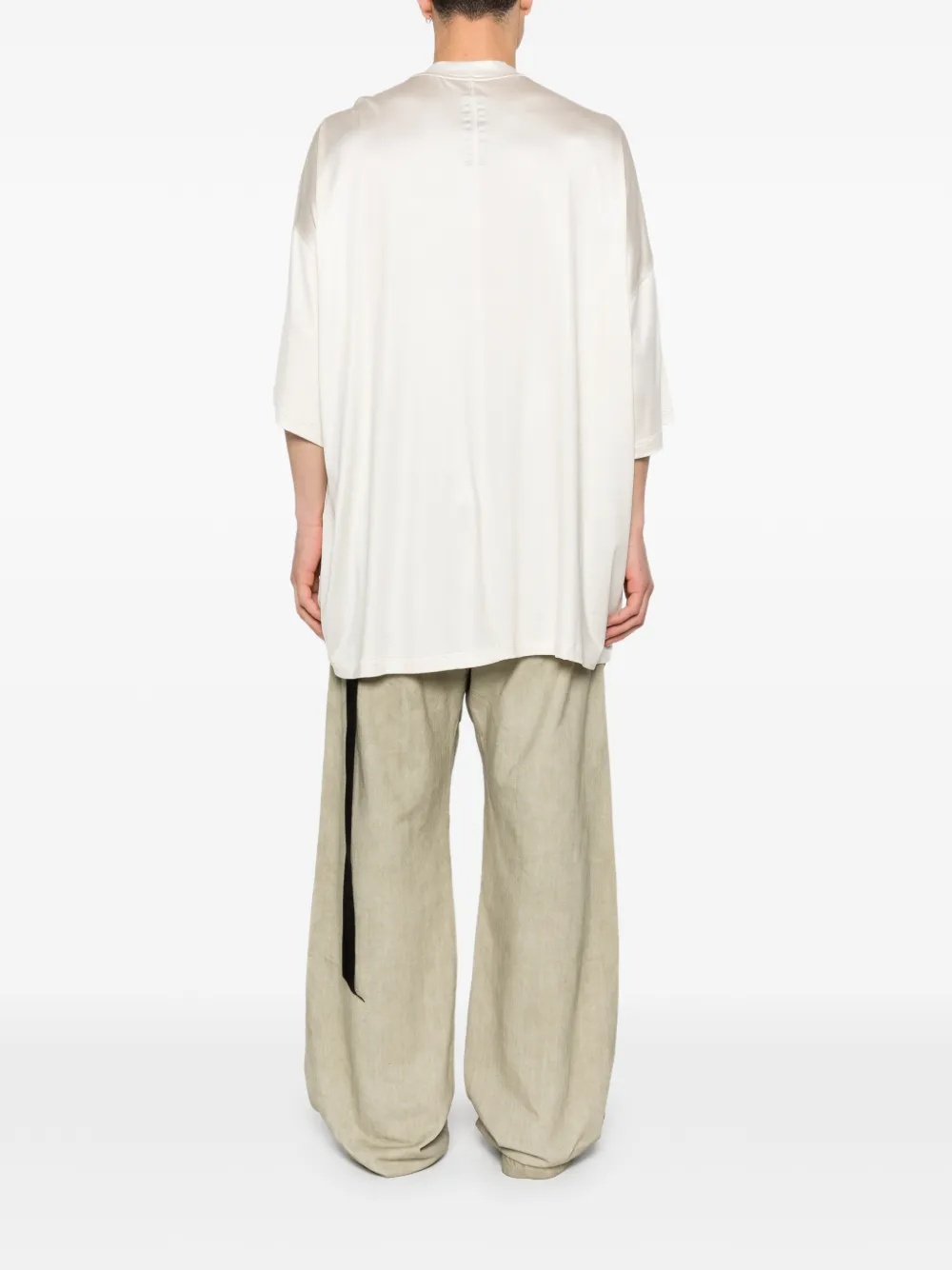 Rick Owens DRKSHDW Tommy T-shirt met strikdetail Beige