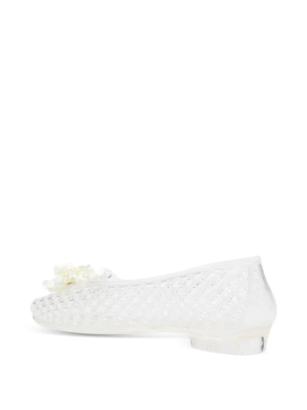 HEAVENLY JELLY Ballerina's met bloemapplicatie Wit