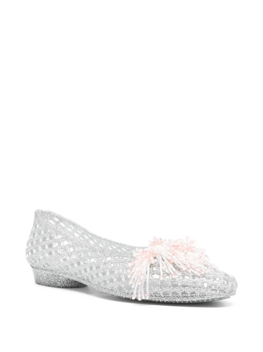 HEAVENLY JELLY Ballerina's met kwastje Zilver