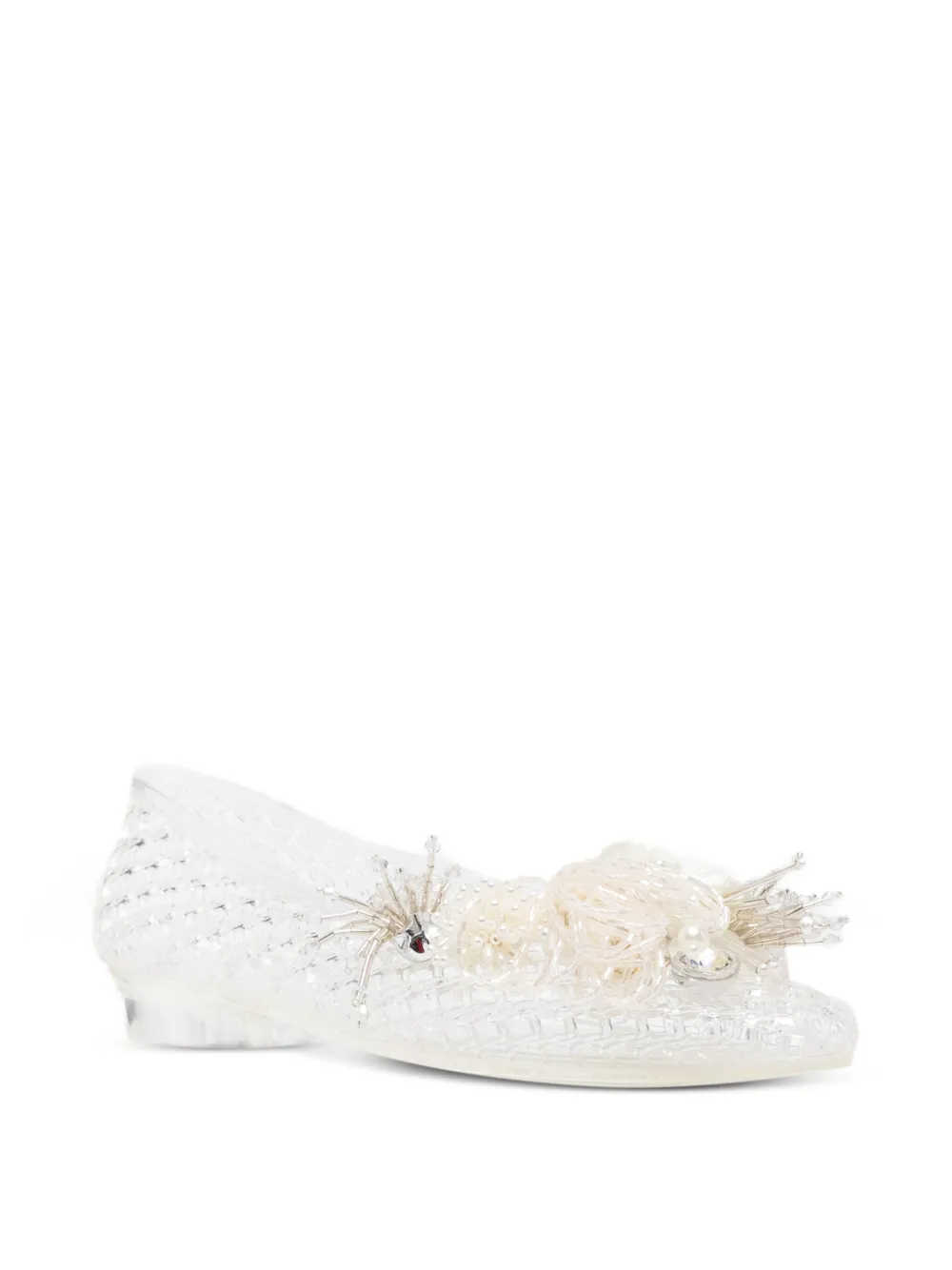 HEAVENLY JELLY Ballerina's verfraaid met bloemen Wit