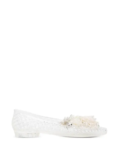 HEAVENLY JELLY floral embellished ballet flats