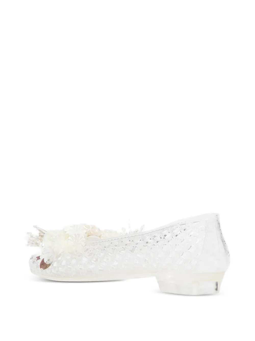 HEAVENLY JELLY Ballerina's verfraaid met bloemen Wit
