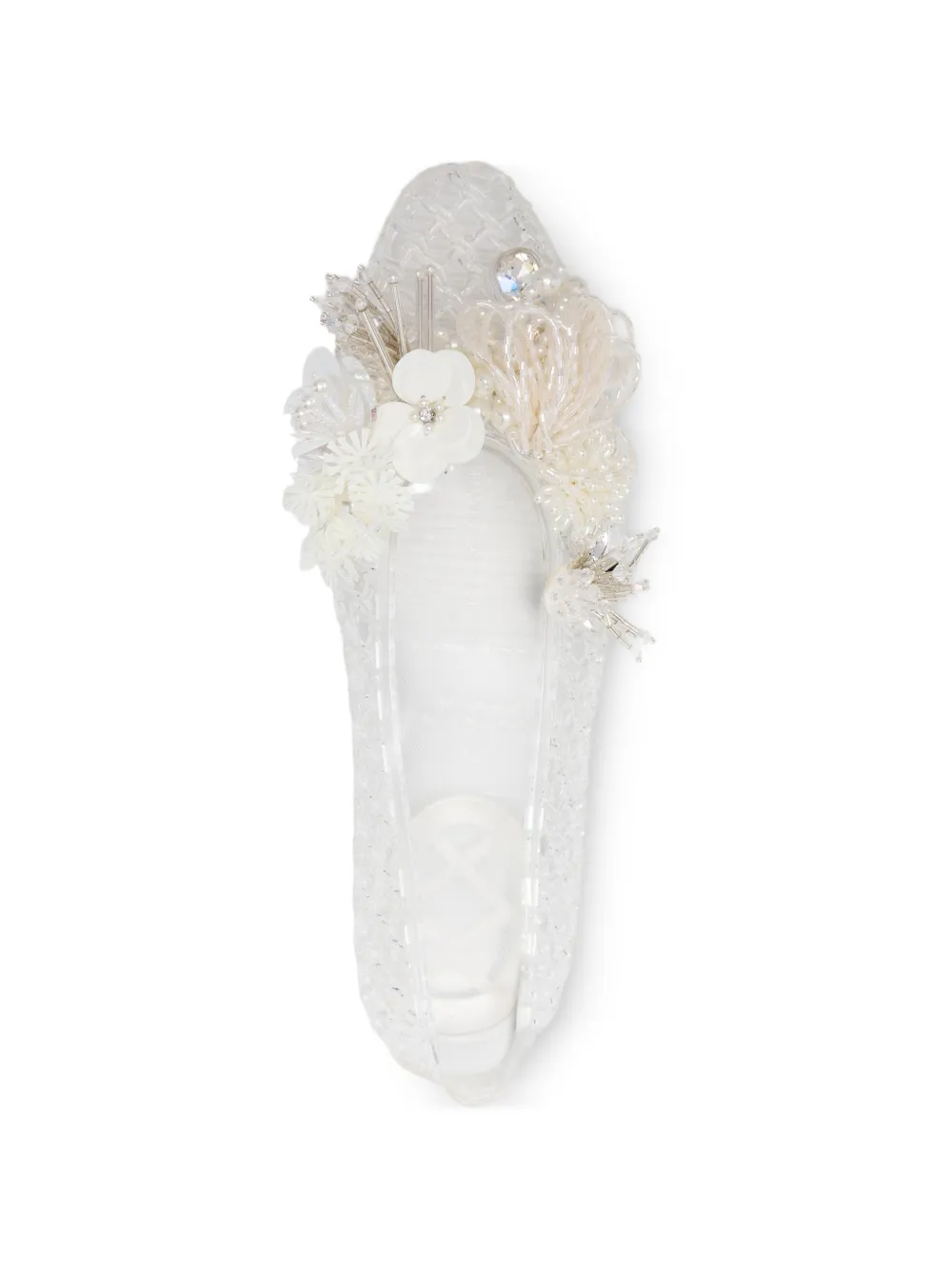HEAVENLY JELLY Ballerina's verfraaid met bloemen Wit