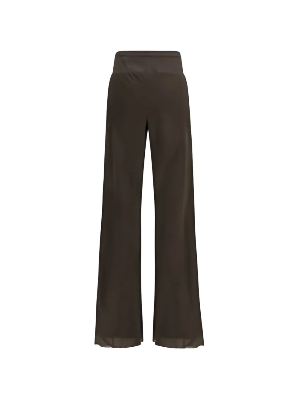 Rick Owens ribbed-waistband trousers - Marrone