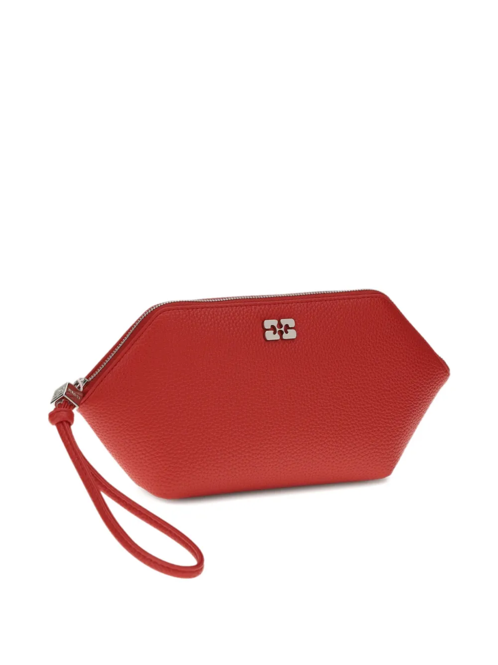 GANNI Bou make-up tas met logo Rood