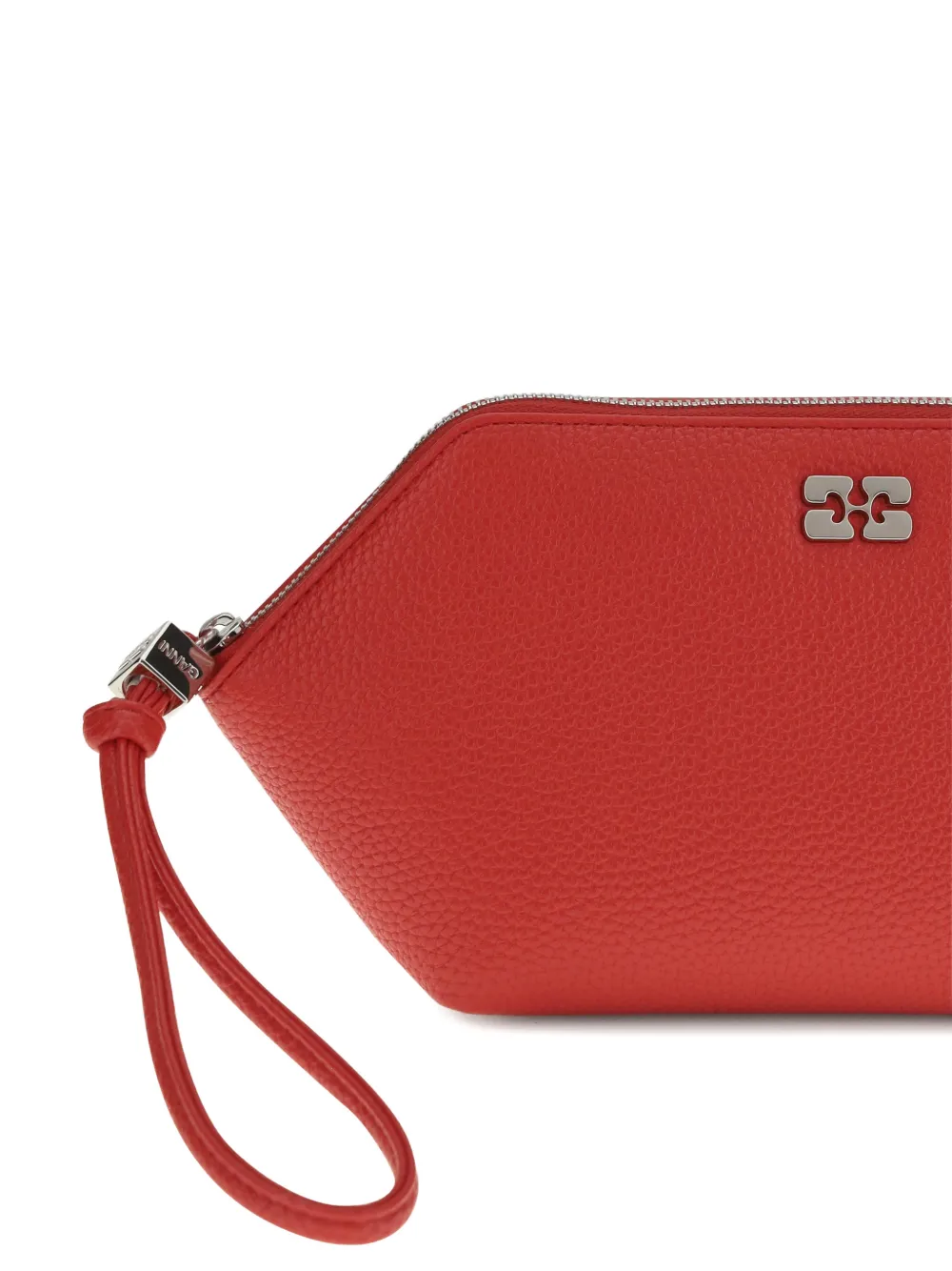 GANNI Bou make-up tas met logo Rood