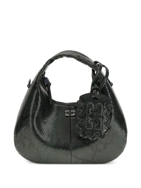 GANNI mini snake-effect shoulder bag