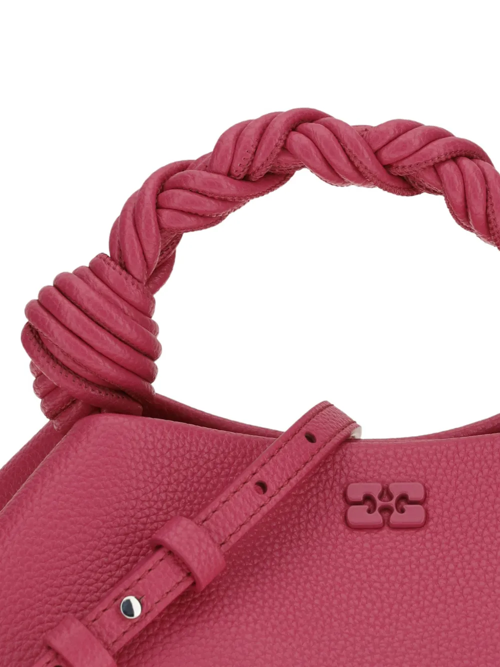 GANNI Kleine Bou bewerkte schoudertas Roze