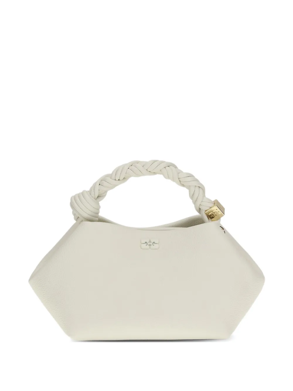 GANNI small Bou grained tote bag - Toni neutri