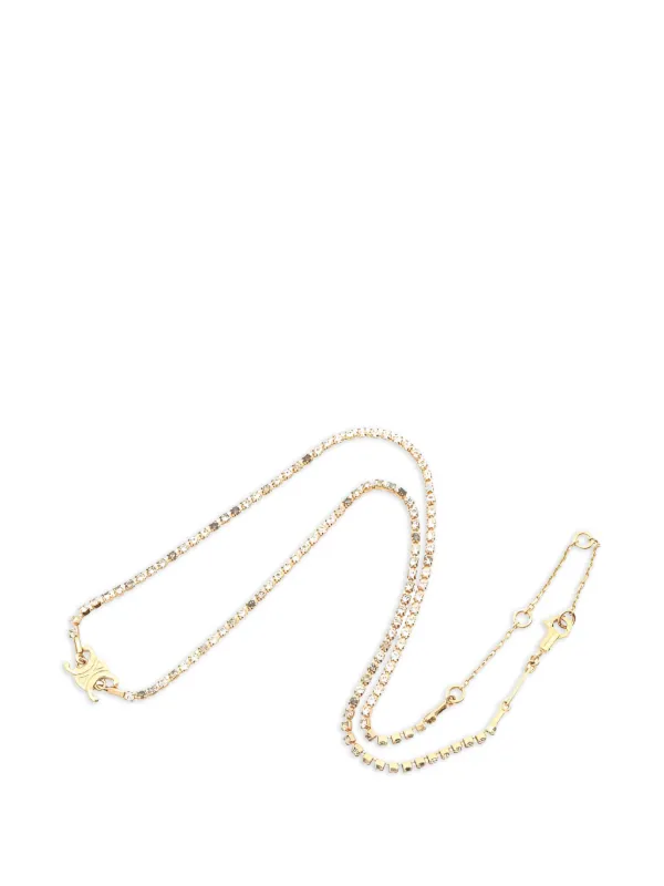 Celine Pre-Owned 2010s トリオンフ スパークル ネックレス | ゴールド