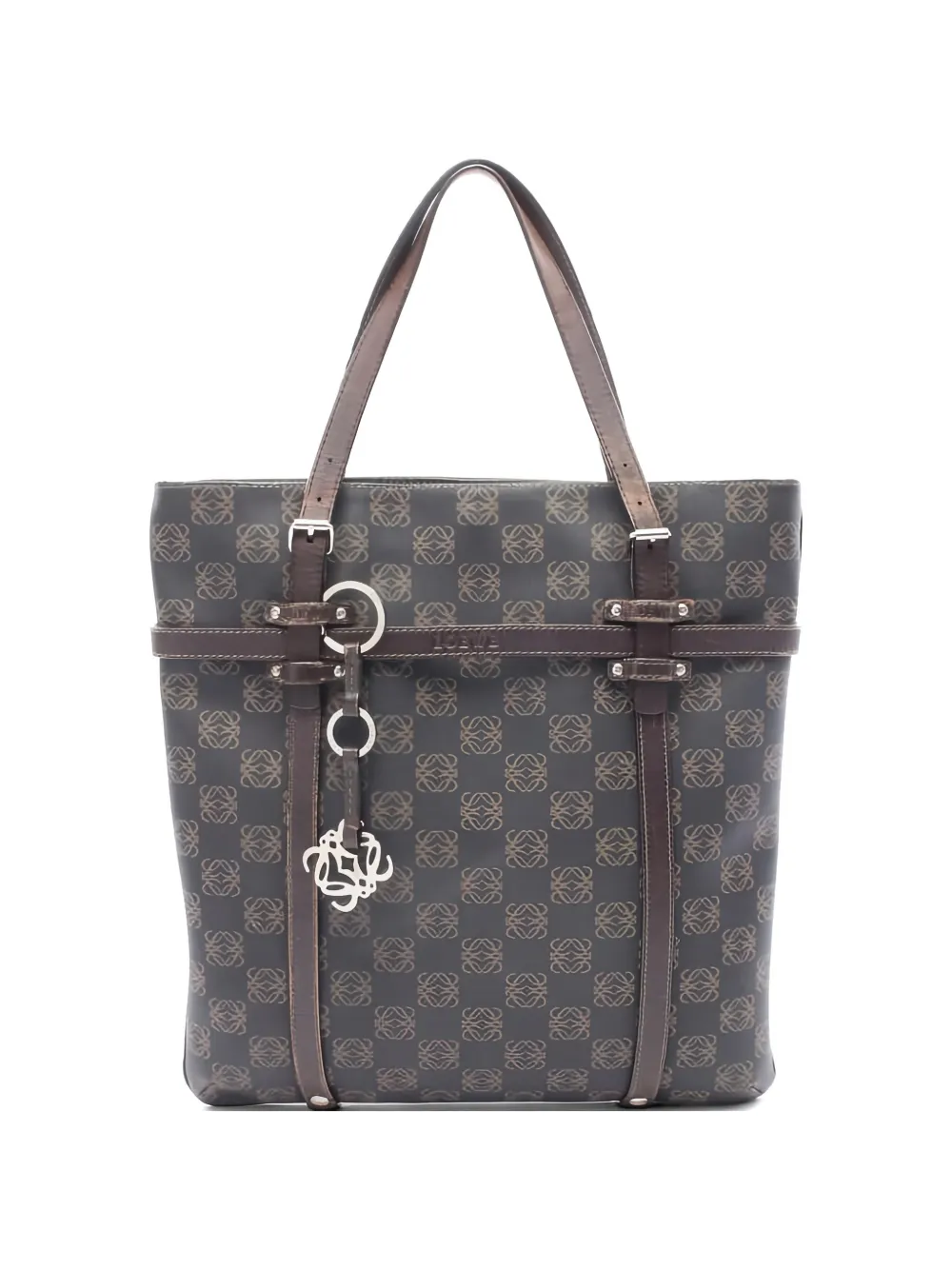 Loewe Pre-Owned 2000s Anagram leather tote bag - Marrone