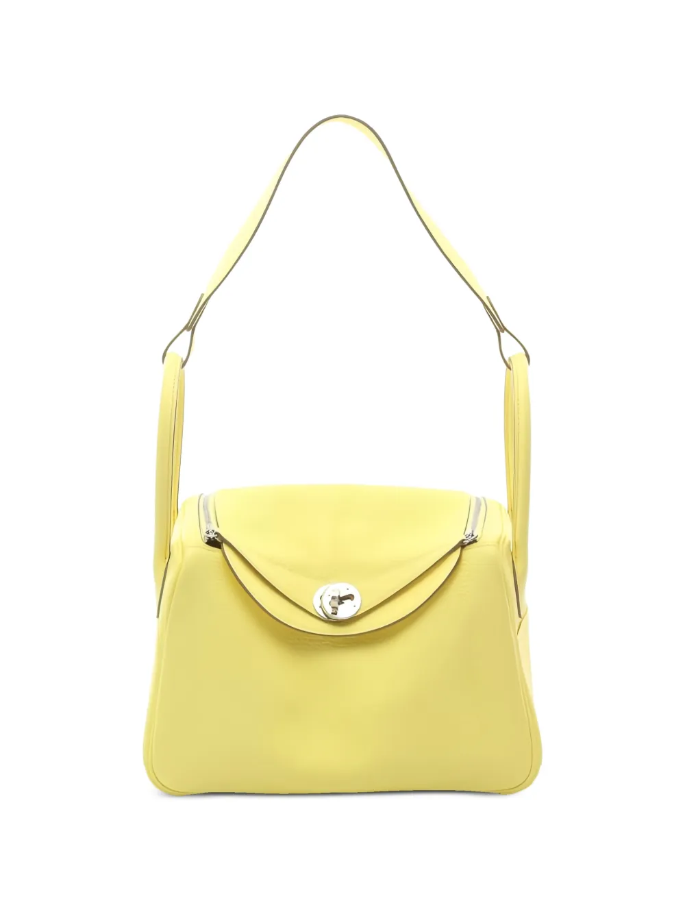 Hermès Pre-Owned 2023 Lindy 26 leather shoulder bag - Giallo
