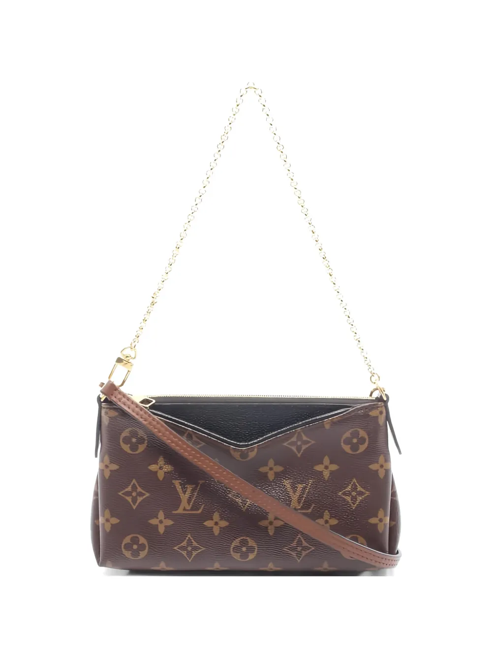 Louis Vuitton Pre-Owned 2017 Pallas scratch monogram shoulder bag - Marrone