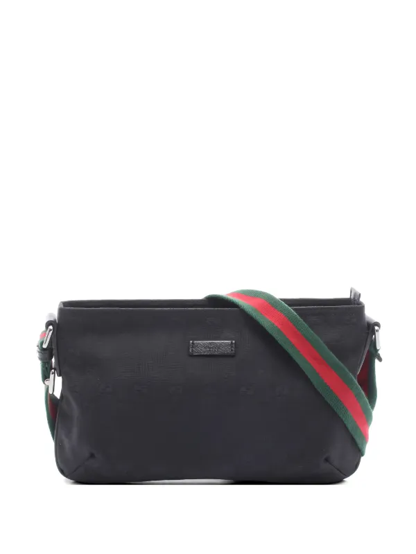 Gucci Pre-owned 2010 Sherry Line GG Shoulder Bag in Black