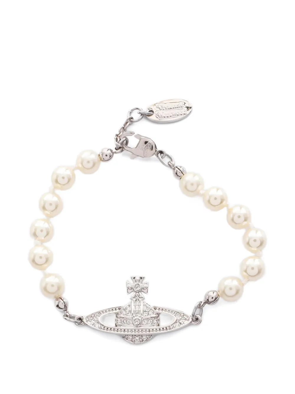 Vivienne Westwood Pre-Owned Bracciale Bas Relief mini anni 2020 - Argento