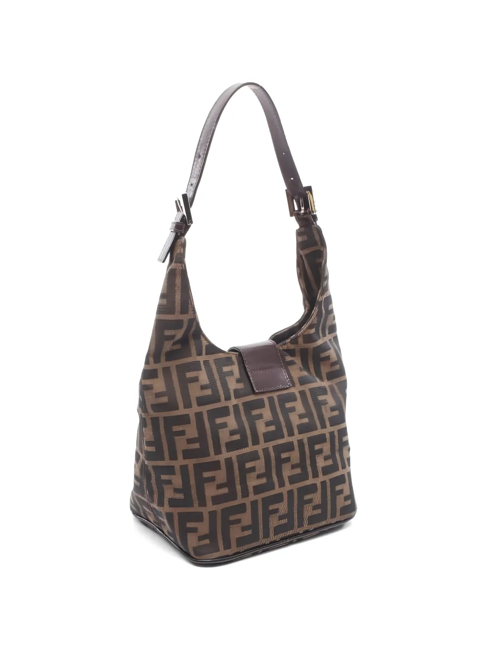  Fendi Pre-owned 2010s Zucca Shoulder Bag - Brown 