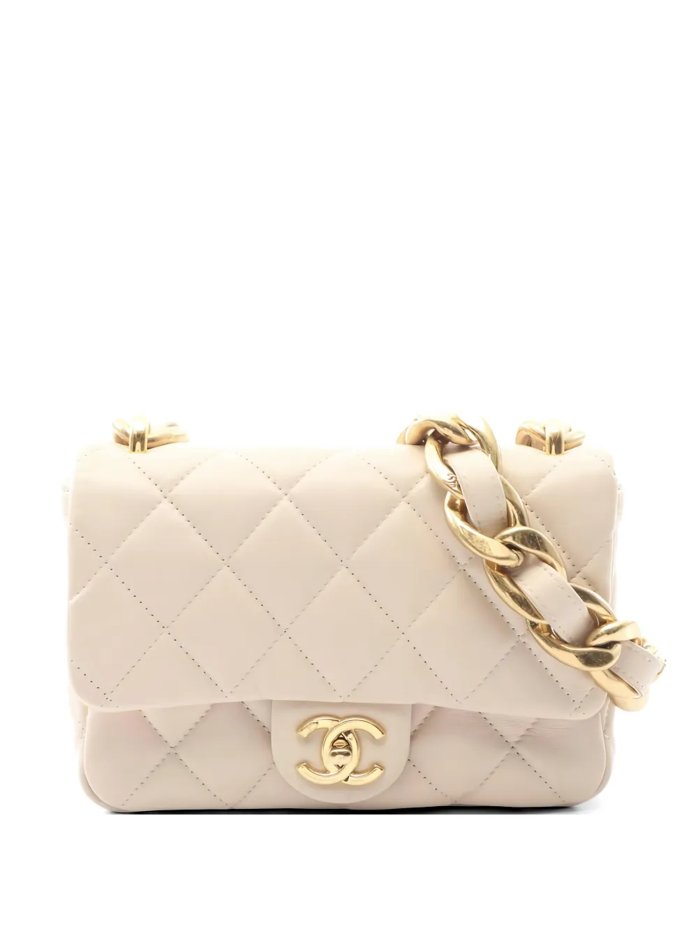 CHANEL Pre-Owned 2021 Small Matelasse Flap shoulder bag - Toni neutri