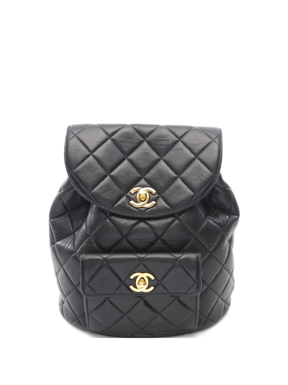 CHANEL Pre-Owned 1996-1997 diamond-quilting leather backpack - Nero