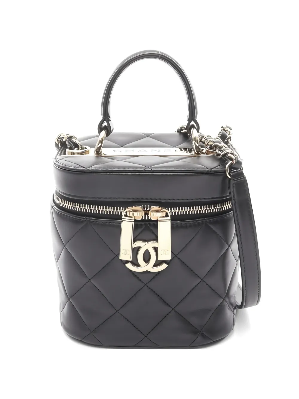 CHANEL Pre-Owned 2021 Trendy CC quilted leather vanity bag - Nero