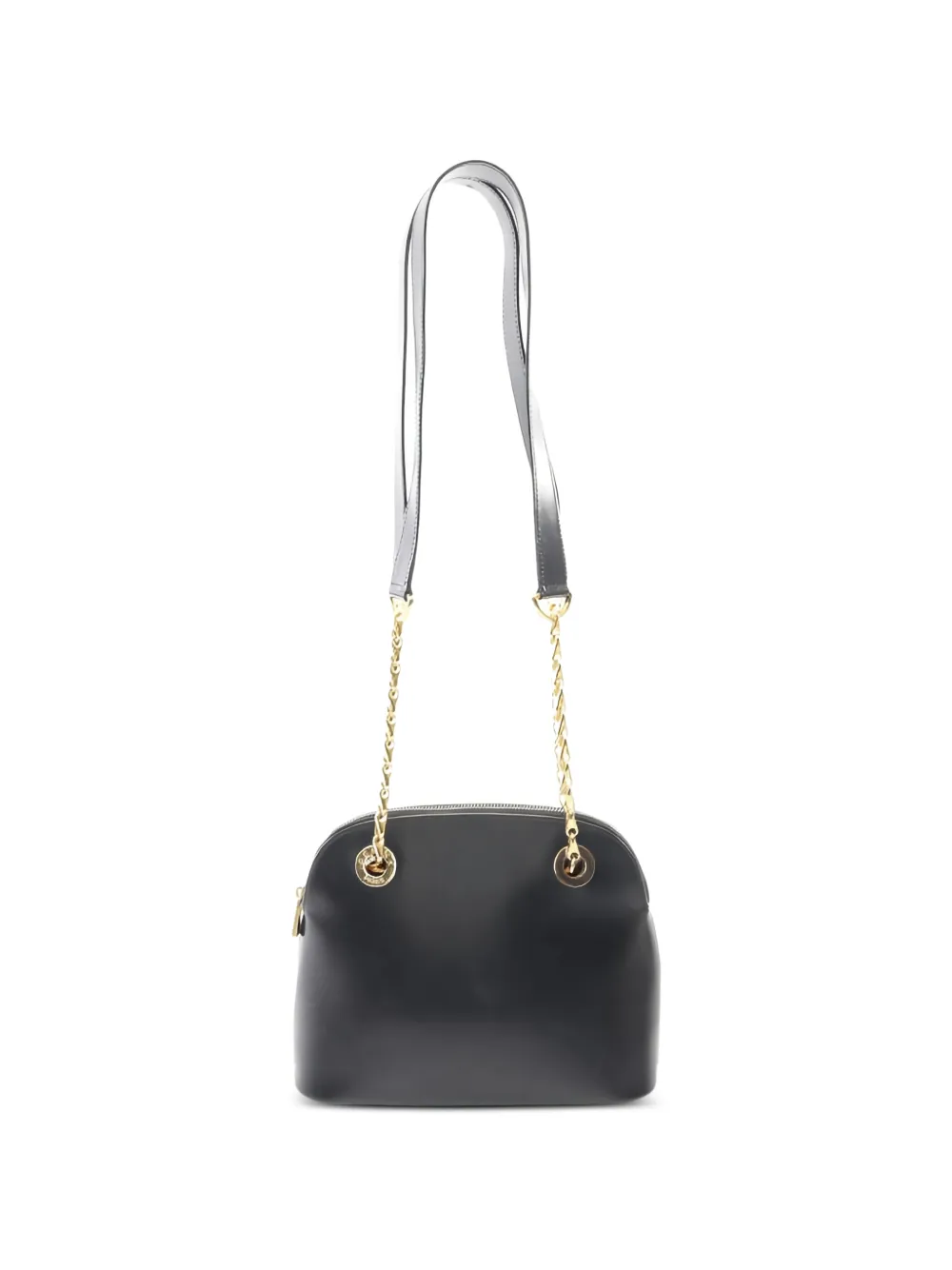 Celine Pre-Owned Circle Logo chain leather shoulder bag - Nero