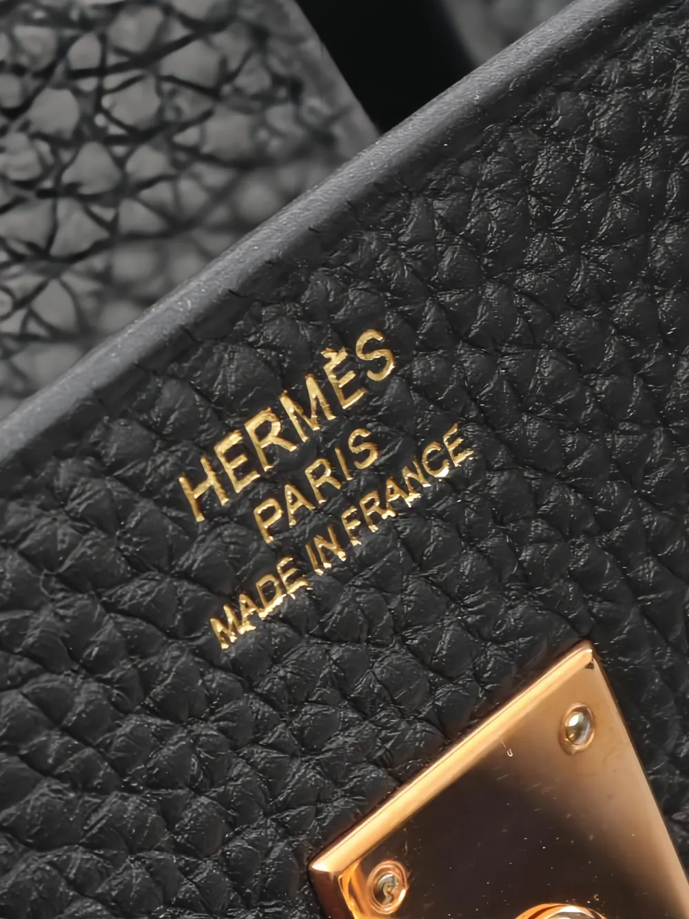 2022 Birkin 25 Textured Leather Tote Bag