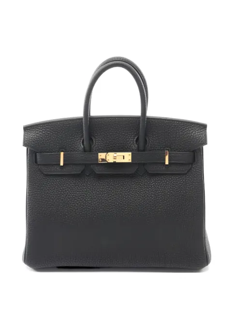 Hermès Pre-Owned 2022 Birkin 25 textured leather tote bag