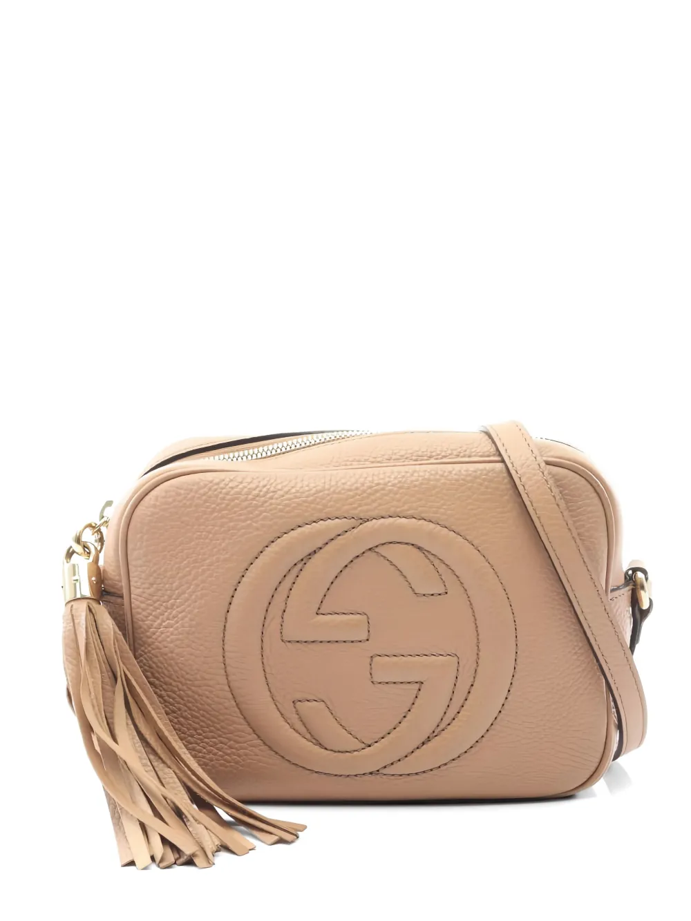 Gucci Pre-Owned 2000s interlocking-G leather crossbody bag - Toni neutri
