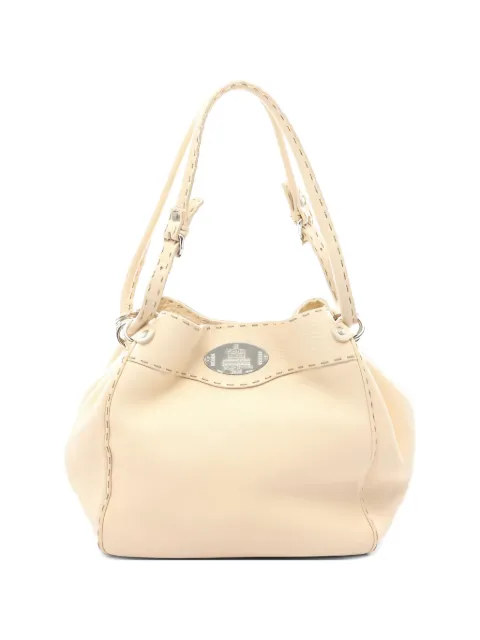 Fendi Pre-Owned 2000s Selleria leren schoudertas