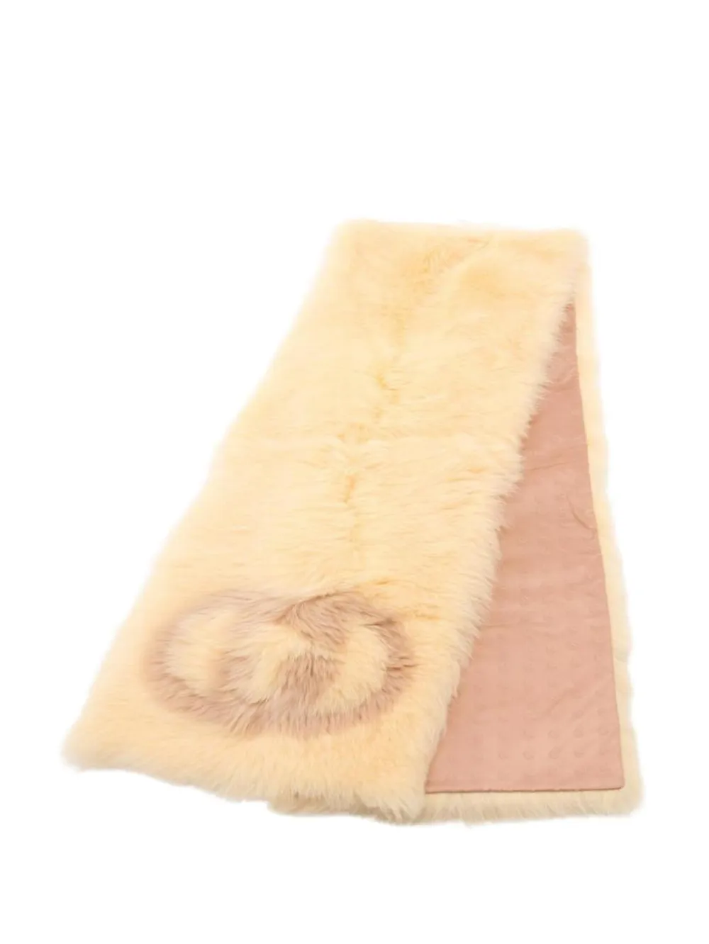 Gucci Pre-Owned 2010s GG-logo fur scarf - Giallo