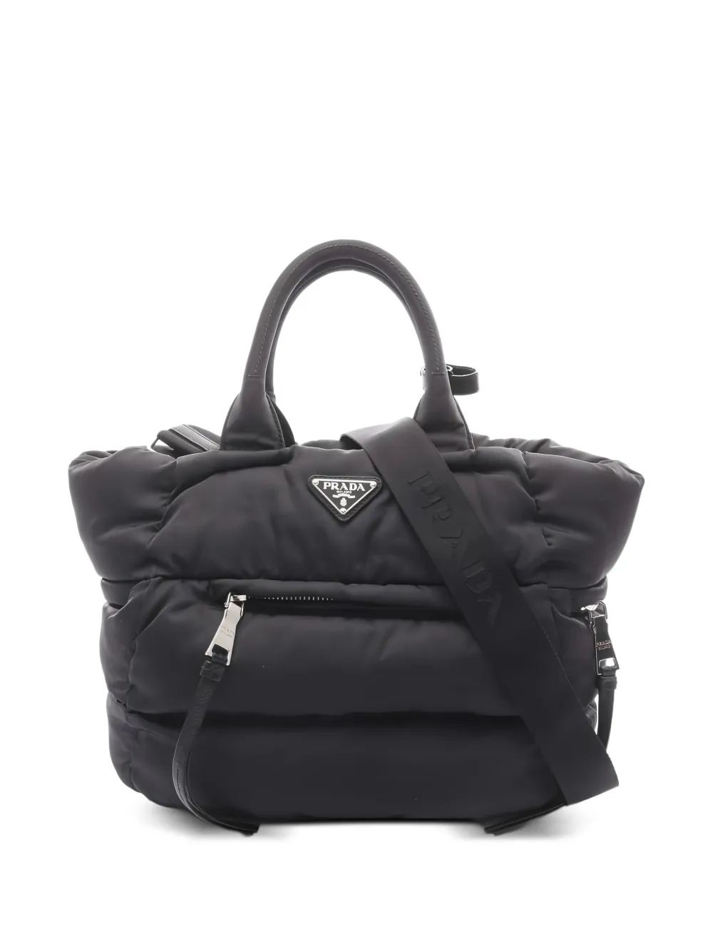 Prada Pre-Owned 2010s quilted leather tote bag - Black