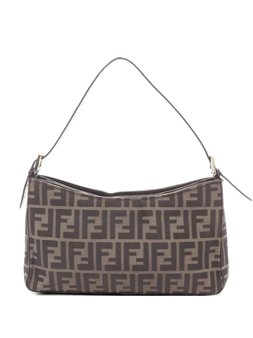 Fendi Pre-Owned 2000s Zucca canvas shoulder bag - Marrone