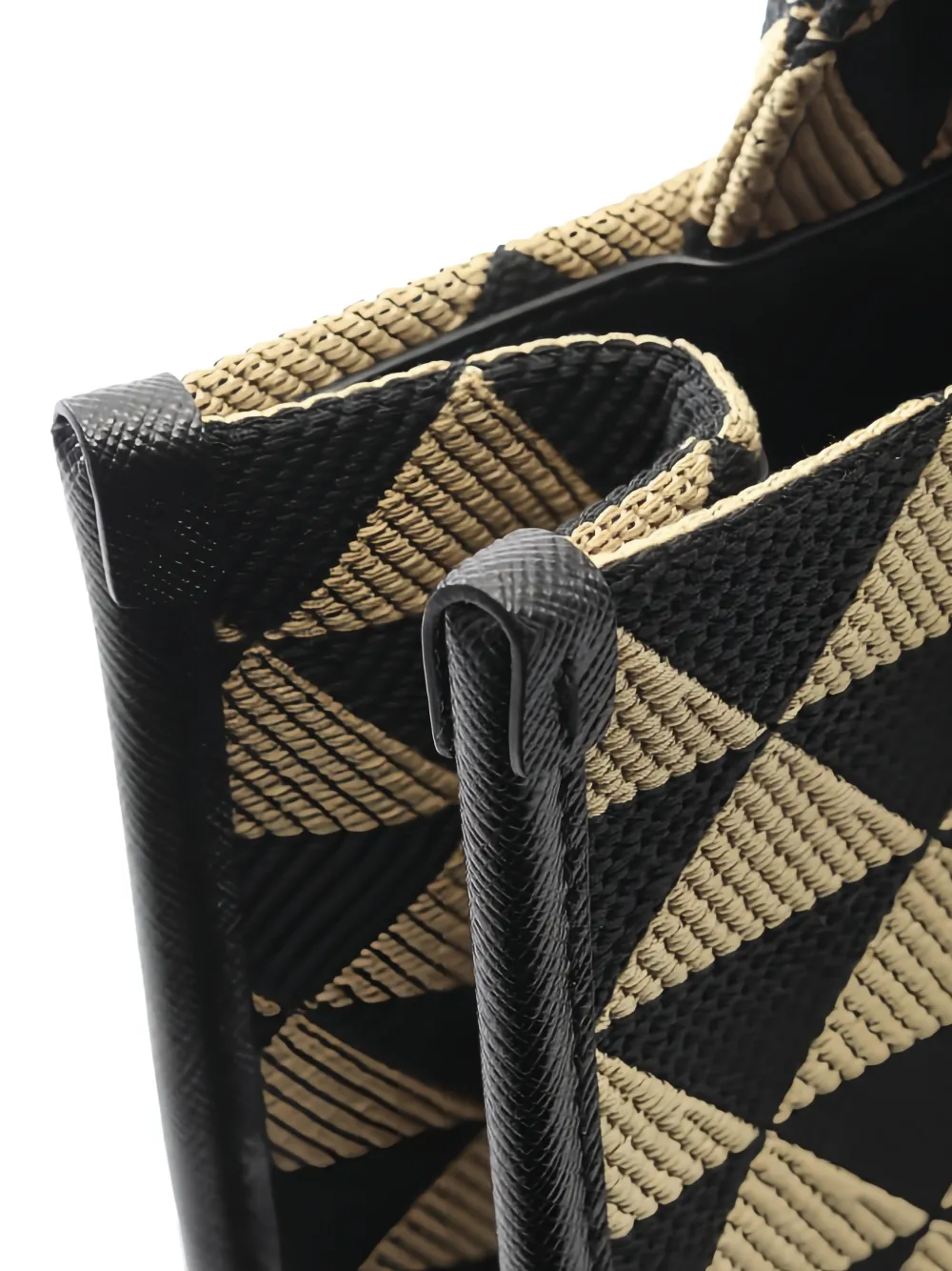 2010s Triangolo-Jacquard Tote Bag