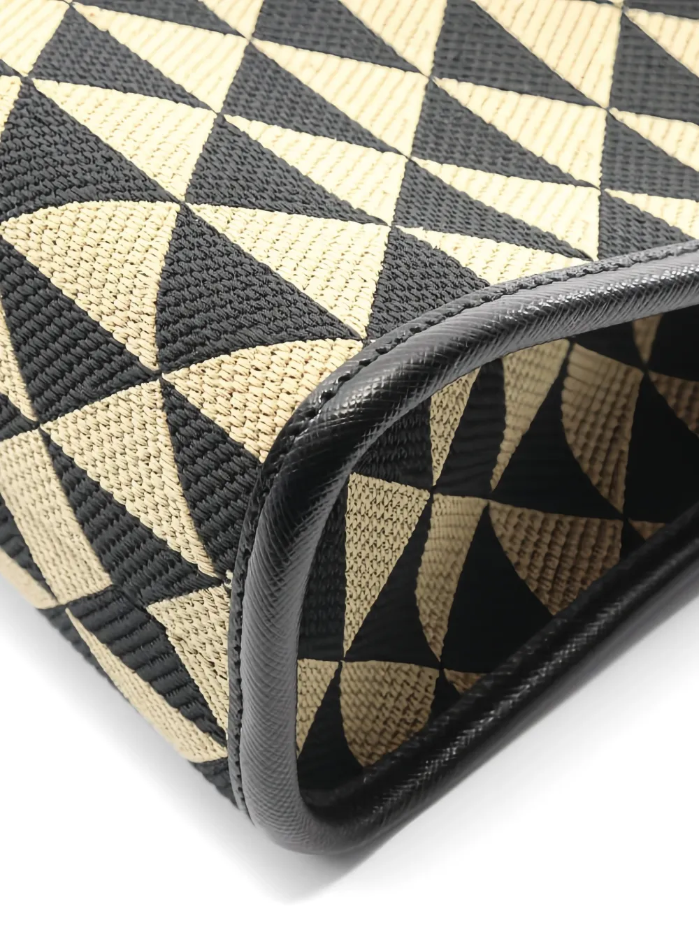 2010s Triangolo-Jacquard Tote Bag