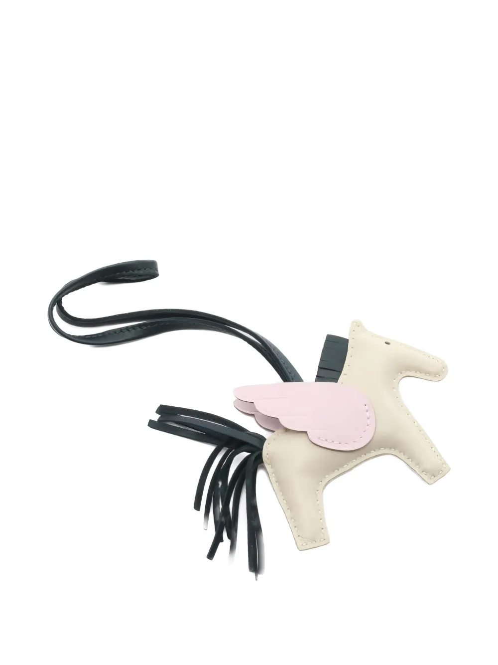 Hermès Pre-Owned 2023 Rodeo Pegasus leather bag charm - Toni neutri