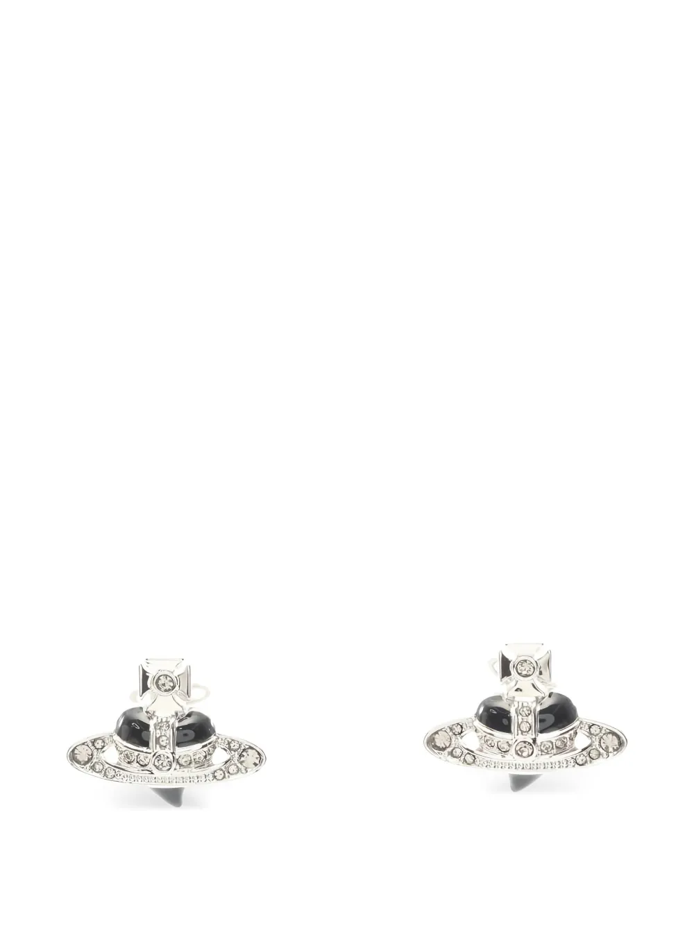 Vivienne Westwood Pre-Owned 2020s New Diamante Heart earrings - Argento
