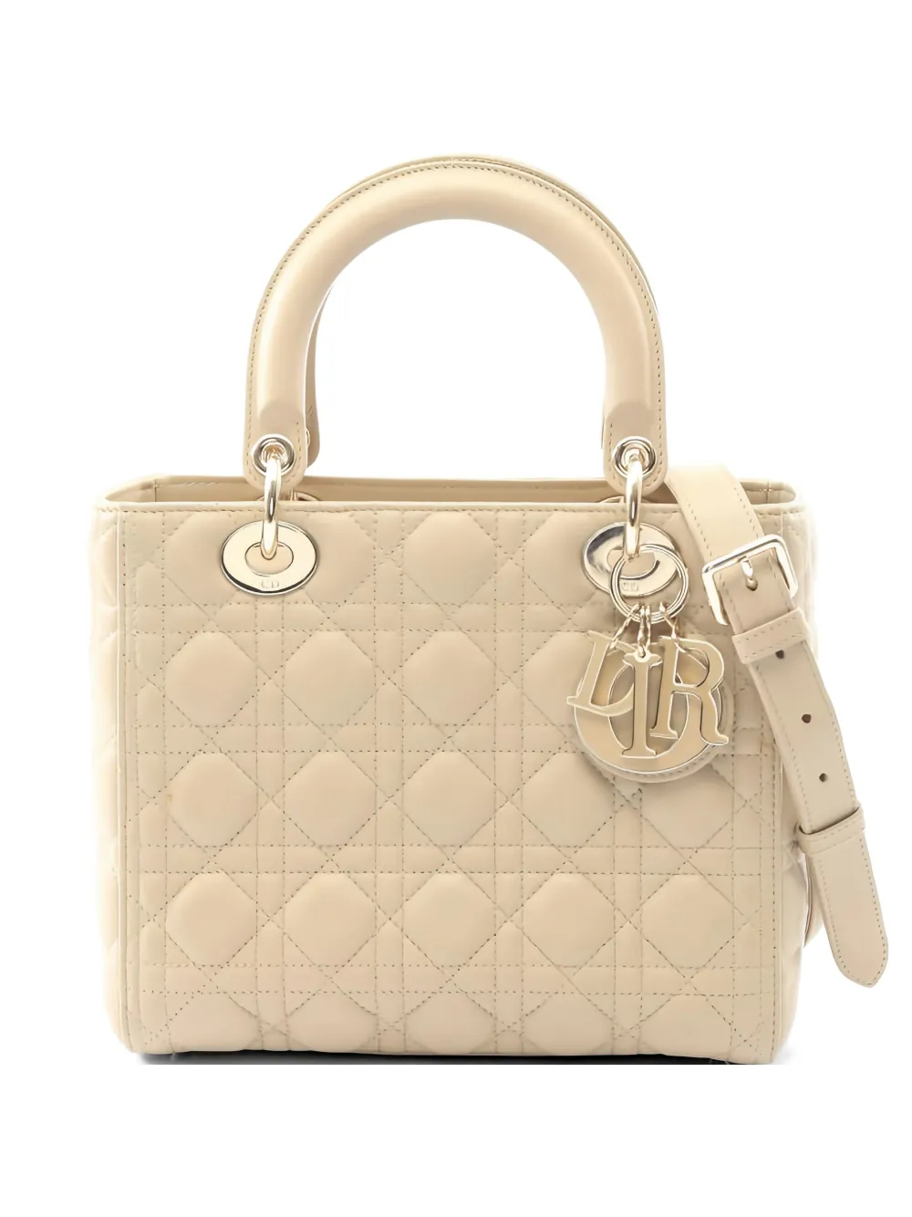 Christian Dior Pre-Owned 2010s small Lady Dior My ABCDior leather tote bag - Toni neutri