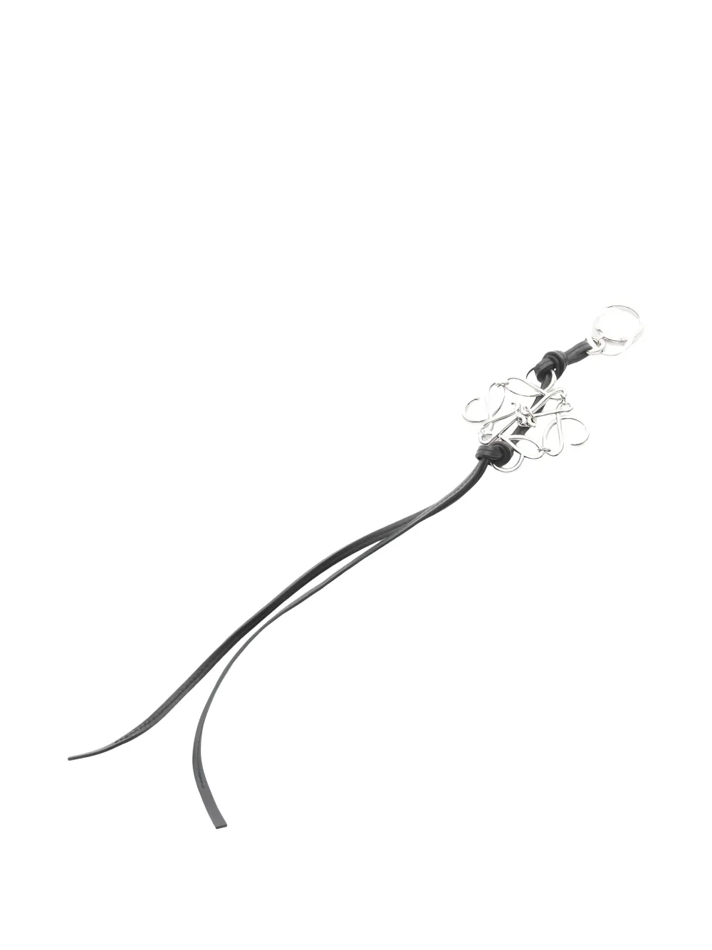 Loewe Pre-Owned 2010s Anagram leather bag charm - Argento