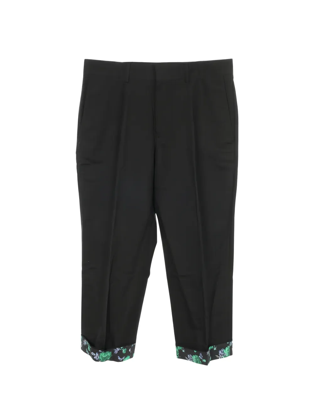 Christian Dior Pre-Owned Pantaloni a fiori anni 2010 - Nero