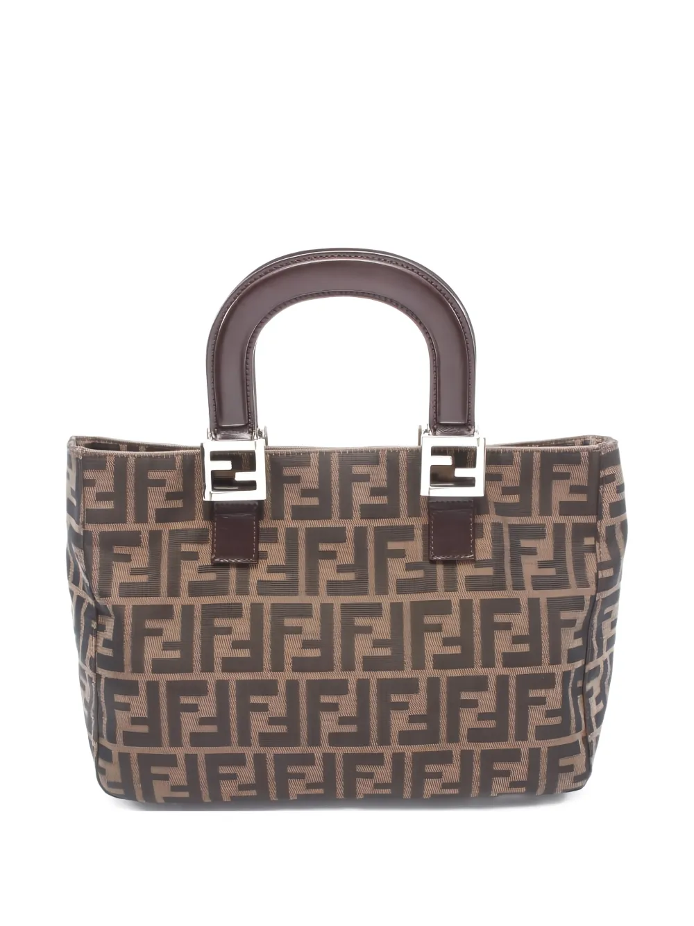 Fendi Pre-Owned 2010s Zucca canvas handbag - Marrone