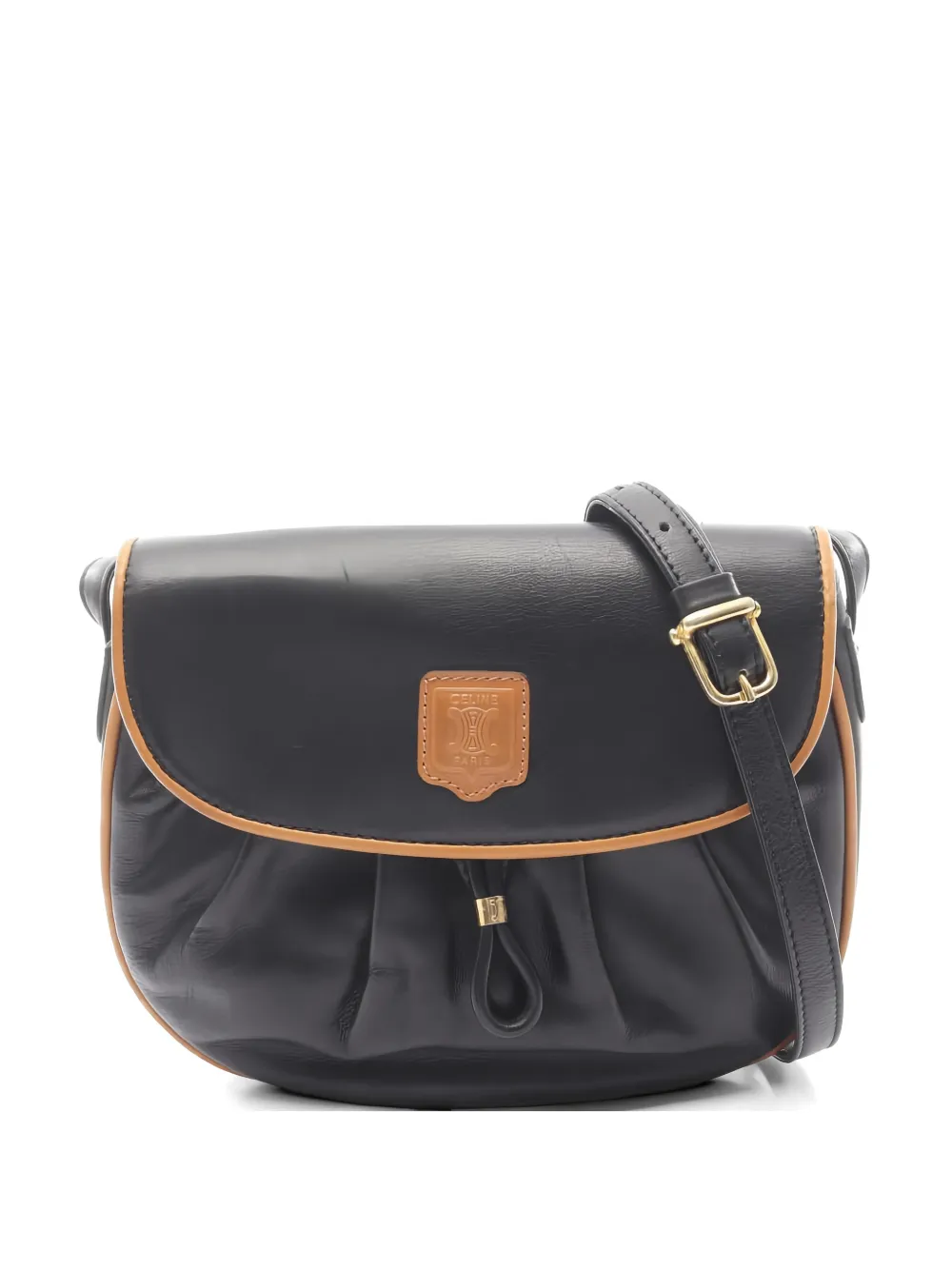 Celine Pre-Owned 2000s leather shoulder bag - Black