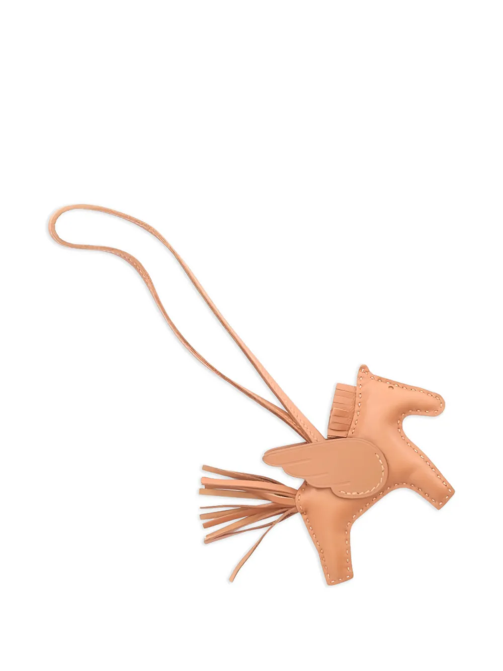 Hermès Pre-Owned 2024 Rodeo Pegasus tassel bag charm - Nude