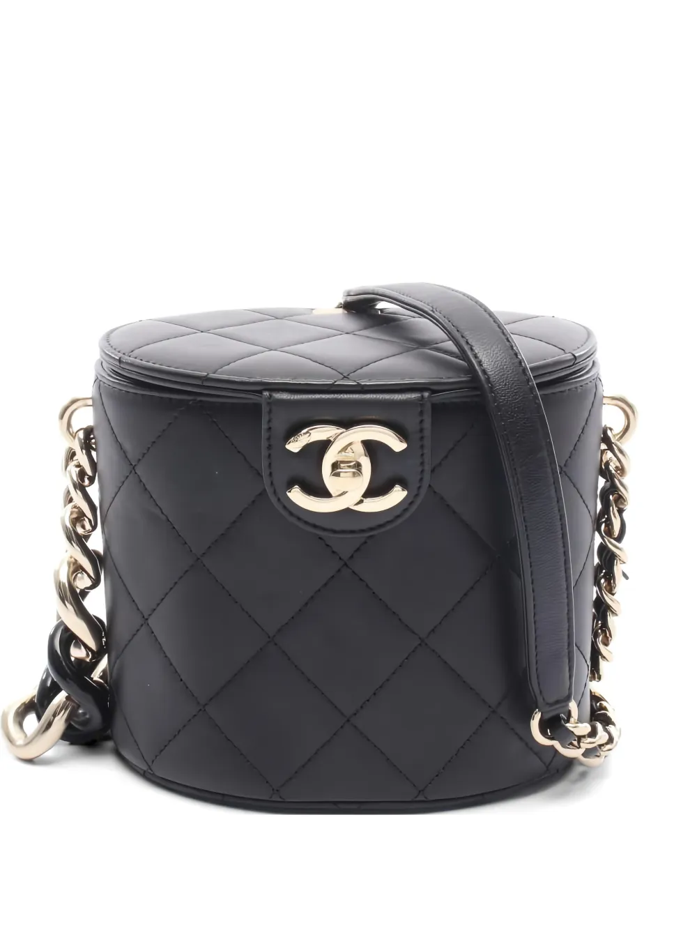 CHANEL Pre-Owned 2019 chain-strap vanity case - Nero