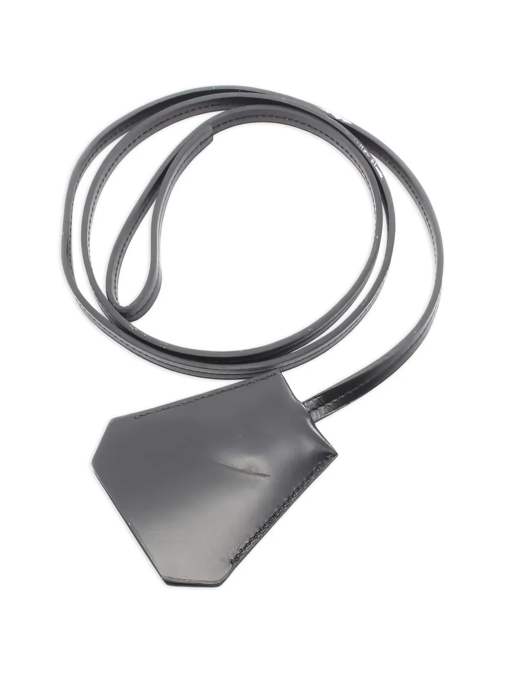 Hermès Pre-Owned 2008 logo-debossed bag charm - Nero