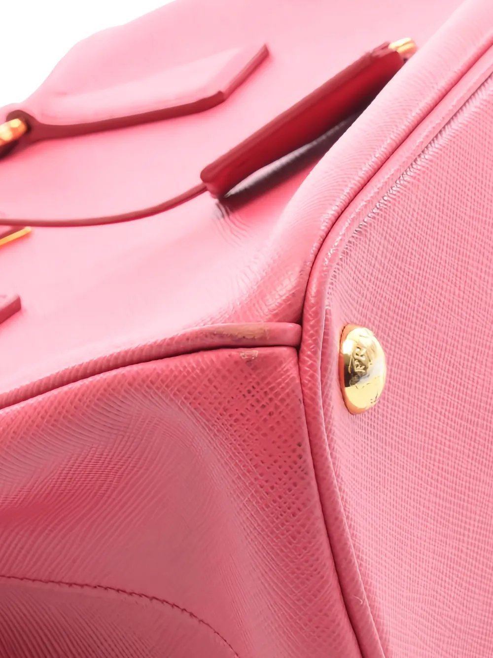 Prada Pre-owned 2000s Galleria Leather Tote Bag in Pink, view 5
