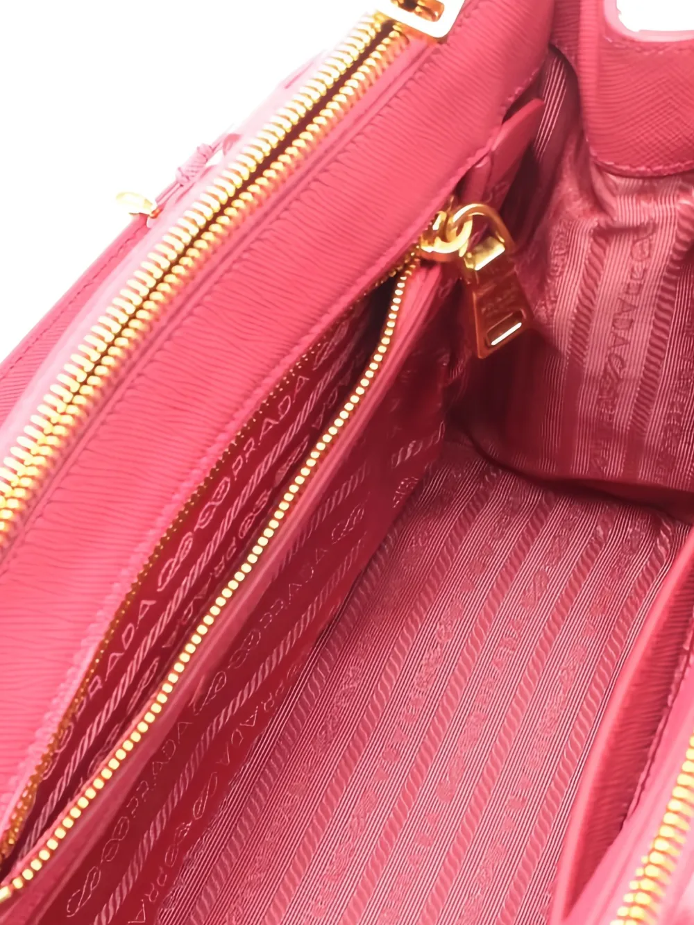 Prada Pre-owned 2000s Galleria Leather Tote Bag in Pink, view 3