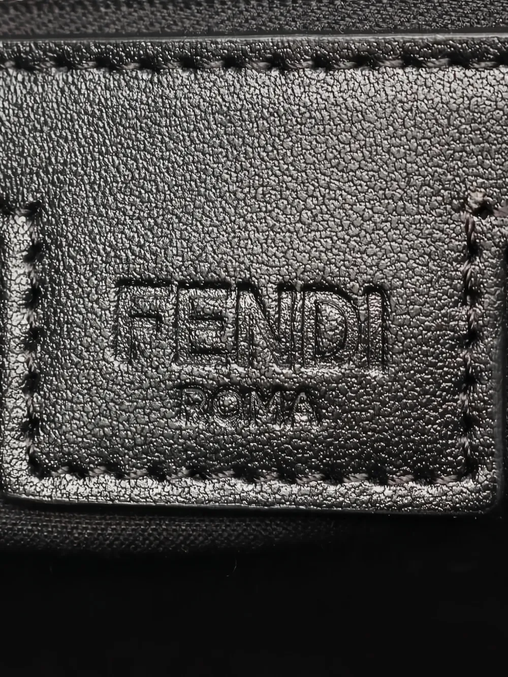 2010s Ff Jacquard Leather Handbag