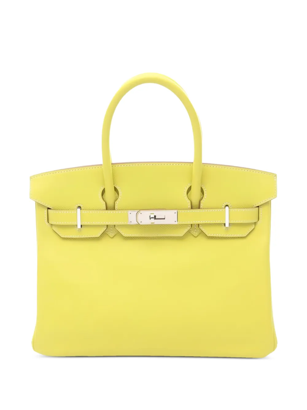 Hermès Pre-Owned 2011 30 Birkin leather tote bag - Giallo