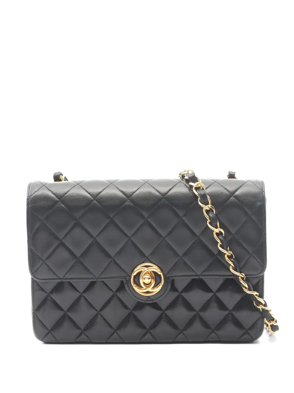 CHANEL Pre-Owned 1989-1991 mini Matelassé chain shoulder bag - Nero