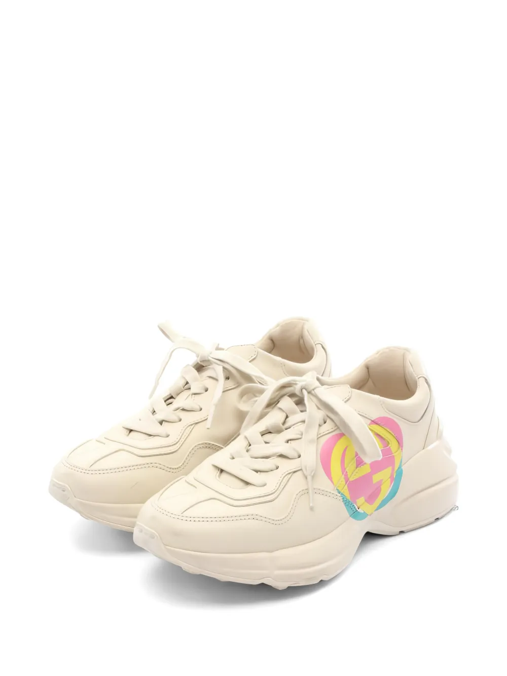 Gucci Pre-Owned 2000s Sneakers mit Herz-Print - Nude