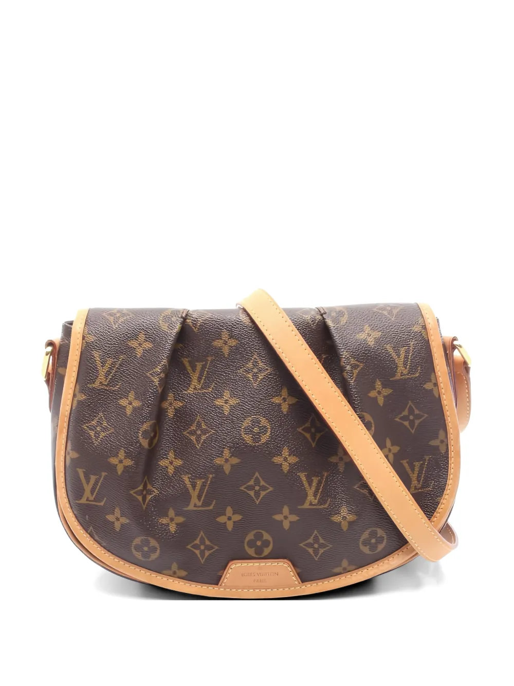 Louis Vuitton Pre-Owned 2011 Menilmontant PM leather shoulder bag - Marrone